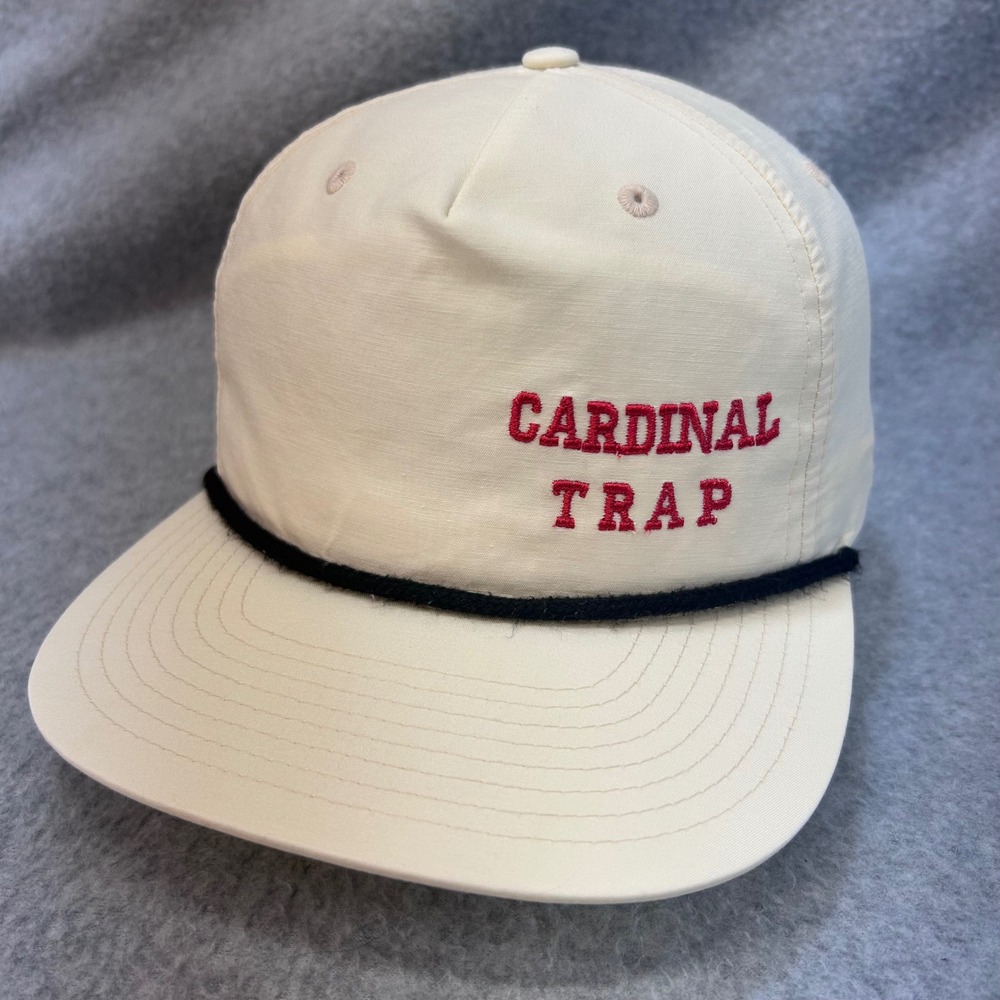 Cardinal Trap Mens Cream Richardson Snapback Hat Rope Detail OSFM 2469